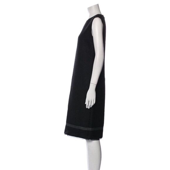Prada Authentic Vintage Virgin Wool Tank Knee Length Shift Dress 42 6 Small - Picture 2 of 9